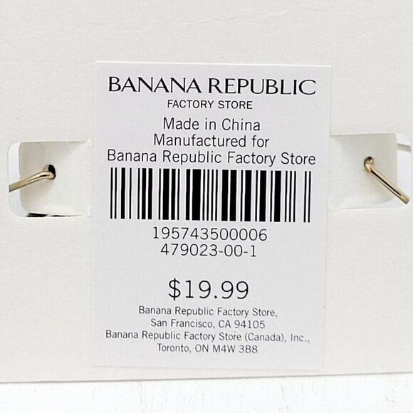 Banana Republic Semi Circle Threader Earrings Gold Tone NEW Costume Jewelry - Picture 4 of 4